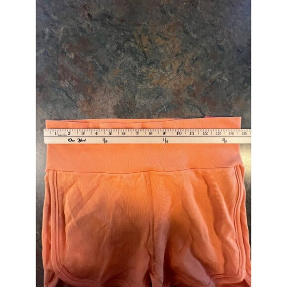 Womens Seamless‎ Shortie Light Orange Cotton Spandex Shorts XL By DSG - Picture 3 of 9